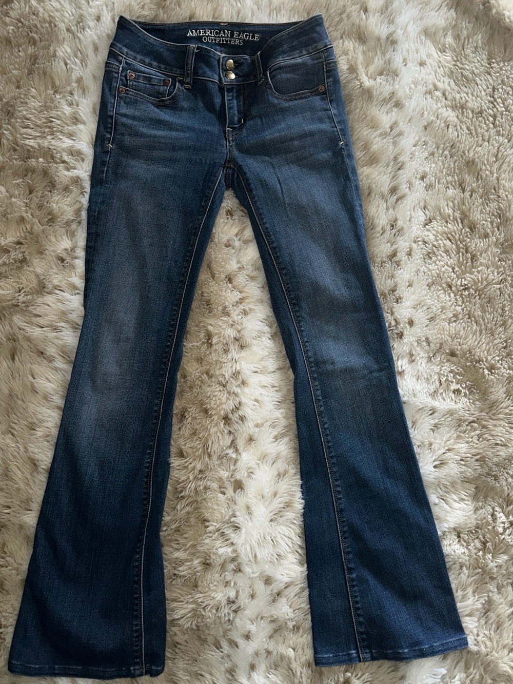 American Eagle Outfitters Blue Flare Jeans - Picture 2 of 8